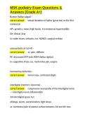 MSK podiatry Exam Questions & Answers &lpar;Grade A&plus;&rpar;&period;docx&NewLine;&NewLine;