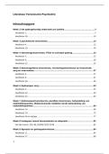 Samenvatting literatuur Forensische Psychiatrie JUR-4FORPSY &vert; tot nu toe t&sol;m week 10