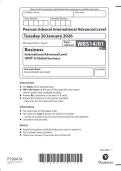 Pearson Edexcel International Advanced Level &lpar;IAL&rpar; Business  WBS14&sol;01 January 2026  &lpar;QP&rpar;