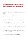 COB 300 EXAMS BUNDLE