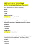 HESI community dental health section exam questions and answers&period;docx&NewLine;&NewLine;