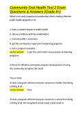 Community Oral Health Exam Package Deal With Complete Solutions 