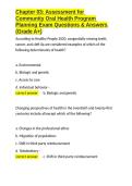 Chapter 03 Assessment for Community Oral Health Program Planning Exam Questions & Answers &lpar;Grade A&plus;&rpar;&period;docx&NewLine;&NewLine;