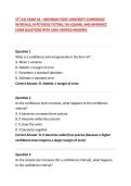 STT 231 EXAM 3A &ndash; MICHIGAN STATE UNIVERSITY CONFIDENCE INTERVALS&comma; HYPOTHESIS TESTING&comma; CHI-SQUARE&comma; AND INFERENCE EXAM QUESTIONS WITH 100&percnt; VERIFIED ANSWERS