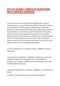 STT 231 EXAM 3 COMPLETE QUESTIONS WITH VERIFIED ANSWERS