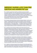 EMERGENCY NURSING LATEST EXAM PREP QUESTIONS AND ANSWERS PDF 2026&period;&NewLine;&NewLine;