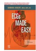 Test Bank for ECGs Made Easy &lpar;7th Edition&rpar; by Barbara J&period; Aehlert &ndash; All Chapters 1&ndash;10 &vert; Complete Newest Version