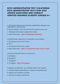 RCFE ADMINISTRATOR TEST &lpar;CALIFORNIA RCFE ADMINSTRATOR TEST&rpar; EXM 2026 UPDATE QUESTIONS AND CORRECT VERIFIED ANSWERS ALREADY GRADED A&plus;