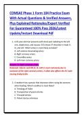 COMSAE Phase 1 Form 104 Practice Exam&NewLine;With Actual Questions & Verified Answers&comma;&NewLine;Plus Explained Rationales&sol;Expert Verified&NewLine;For Guaranteed 100&percnt; Pass 2026&sol;Latest&NewLine;Update&sol;Instant Download Pdf