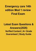 Emergency Care 14th Edition Module 1 Review EMT Study Guide & Practice Questions 2026