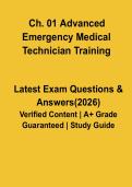 Advanced Emergency Medical Technician Training Chapter 1 Study Guide & Practice Questions 2026 AEMT Prep
