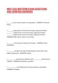 MISY 5325 MIDTERM EXAM QUESTIONS AND VERIFIED ANSWERS