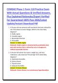 COMSAE Phase 1 Form 110 Practice Exam&NewLine;With Actual Questions & Verified Answers&comma;&NewLine;Plus Explained Rationales&sol;Expert Verified&NewLine;For Guaranteed 100&percnt; Pass 2026&sol;Latest&NewLine;Update&sol;Instant Download Pdf