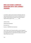 MISY 5325 EXAMS BUNDLE