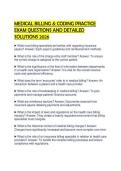 MEDICAL BILLING & CODING PRACTICE&NewLine;EXAM QUESTIONS AND DETAILED&NewLine;SOLUTIONS 2026