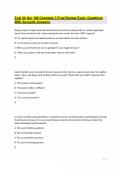 Ecpi Vb Nur 168 Concepts 3 Final Review Exam&comma; Questions With Accurate Answers 