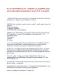 RELIAS RN PHARMACOLOGY TESTBANK ACTUAL EXAM LATEST &NewLine;100 &percnt; 2026-2027 PHARMACOLOGY RELIAS TEST&period; A&plus; GRADED&period;