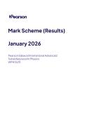 Pearson Edexcel International Advanced&NewLine;Subsidiary level In Physics&NewLine;WPH13&sol;01  January 2026 &lpar;MS&rpar;