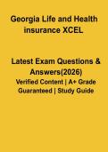 Georgia Life & Health Insurance Practice Exam 2026 Study Guide & Review Questions