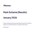Pearson Edexcel International Advanced Level in Physics &lpar;WPH14&sol;01&rpar; January 2026 &lpar;MS&rpar;