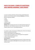NUR 6130 EXAM 2 COMPLETE QUESTIONS AND VERIFIED ANSWERS &vert; 2026 UPDATE 