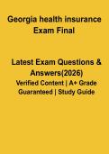 Georgia Health Insurance Exam 2026 Study Guide & Practice Questions Licensing Prep