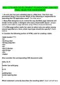 WGU C779 WEB DEVELOPMENT FOUNDATIONS 2026&sol;2027 &NewLine;FINAL OBJECTIVE ASSESSMENT 