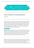 HESI PN LEADERSHIP EXIT EXAM NEWEST 2026&sol;2027 &vert; 100 Real Exam-Based Questions with Verified Answers &vert; 100&percnt; Accuracy &vert; Practical Nursing Leadership Prep &vert; Graded A&plus; &vert; Pass Guaranteed&NewLine;&NewLine;