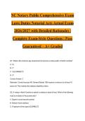 NC Notary Public Comprehensive Exam Laws Duties Notarial Acts Actual Exam 2026&sol;2027 with Detailed Rationales &vert; Complete Exam-Style Questions &vert; Pass Guaranteed &ndash; A&plus; Graded&NewLine;&NewLine;