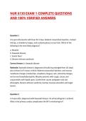 NUR 6130 EXAM 1 COMPLETE QUESTIONS AND 100&percnt; VERIFIED ANSWERS 2026&sol;2027