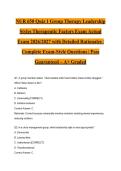 NUR 650 Quiz 1 Group Therapy Leadership Styles Therapeutic Factors Exam Actual Exam 2026&sol;2027 with Detailed Rationales &vert; Complete Exam-Style Questions &vert; Pass Guaranteed &ndash; A&plus; Graded&NewLine;&NewLine;