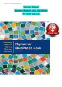 Dynamic Business Law The Essentials ISE Edition Study Notes with Key Legal Concepts Contracts Torts and Exam Preparation Guide
