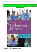 Full Test Bank for Leddy & Pepper&rsquo;s Professional Nursing &lpar;10th Edition&rpar; by Lucy J&period; Hood Complete Coverage &lpar;Chapters 1&ndash;22&rpar; Verified Question & Answer Sets Nursing Theory &sol; Informatics &sol; Professional Identity &sol; Holistic Care &sol; Global Health Updated 2026 Ver