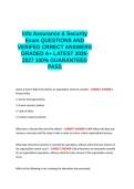 Info Assurance & Security Exam 1 QUESTIONS AND VERIFIED CORRECT ANSWERS GRADED A&plus; -LATEST 2026-2027- 100- GUARANTEED PASS&period;docx&NewLine;&NewLine;