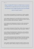 Dosage Calculation RN Critical Care Online Practice Assessment &NewLine;3&period;0 &lpar;2026-2027&rpar; Exam Questions and Answers Practice Questions &NewLine;with Solutions Newest Complete Questions And Correct Detailed &NewLine;Answers&vert; Already Graded A&plus; 