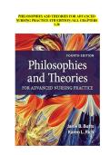 Full Test Bank for Philosophies and Theories for Advanced Nursing Practice &lpar;4th Edition&rpar; by Janie B&period; Butts and Karen L&period; Rich Complete Coverage &lpar;Chapters 1&ndash;26&rpar; Verified Question & Answer Sets Philosophy of Science &sol; Theory Analysis &sol; Ethical Frameworks &sol; E