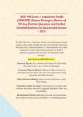  NSG 440 Exam 1&colon; population health &lpar;2026&sol;2027&rpar; Expert Strategies&comma; Review of 70&plus; key Practice Questions and Verified Detailed Answers&semi; for Guaranteed Success &ndash; GCU&NewLine;&NewLine;