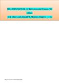 Entrepreneurial Finance 7th Edition J&period; Chris Leach Study Notes with Startup Financing Valuation Risk Analysis and Exam Preparation Guide
