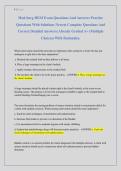 Med-Surg HESI Exam Questions And Answers Practice &NewLine;Questions With Solutions Newest Complete Questions And &NewLine;Correct Detailed Answers&vert; Already Graded A&plus; &lpar;Multiple &NewLine;Choices&rpar; With Rationales&period;