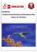 Test Bank - Principles of Animal Physiology&comma; 3rd Edition &lpar;Moyes&comma; 2016&rpar;&comma; Chapter 1-16 &vert; All Chapters&NewLine;