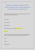 OB HESI V2 Exam Questions and Answers Practice &NewLine;Questions with Solutions Newest Complete Questions And &NewLine;Correct Detailed Answers&vert; Already Graded A&plus; 