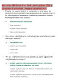 Mercedes PPR Exam Prep Pack Latest Update 2026 &vert; &NewLine;Questions & Solutions &vert; Instant Download PDF