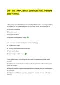CPH - ALL SAMPLE EXAM QUESTIONS AND ANSWERS 2026 VERIFIED&period;&NewLine;