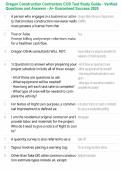 Oregon Construction Contractors CCB Test Study Guide - Verified Questions and Answers - A&plus; Guaranteed Success 2026