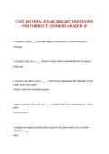 CSIT 101 FINAL EXAM 2026-2027 QUESTIONS AND CORRECT ANSWERS GRADED A&plus;&NewLine;&NewLine;