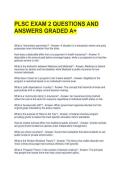 PLSC EXAM 2 QUESTIONS AND ANSWERS GRADED A&plus;
