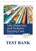 Safe Maternity and Pediatric Nursing Care &lpar;2nd Edition&rpar; &ndash; Linnard-Palmer &ndash; Complete Test Bank with Answers &vert;ISBN&colon; 9781719654104