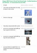 Oregon DMV Driver&rsquo;s Permit Test Study Guide - Verified Questions and Answers - A&plus; Guaranteed Success 2026