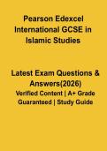 Pearson Edexcel International GCSE Islamic Studies 2026 Revision Guide & Practice Questions