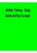 Athletic Training &ndash; Study Guide and Key Concepts 2026 Update &vert; Sports Medicine&comma; Injury Prevention & Exam Review